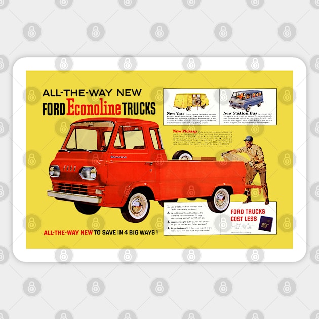 FORD ECONOLINE TRUCK Sticker by Throwback Motors